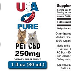 Pet CBD Oil Label - USA Pure CBD