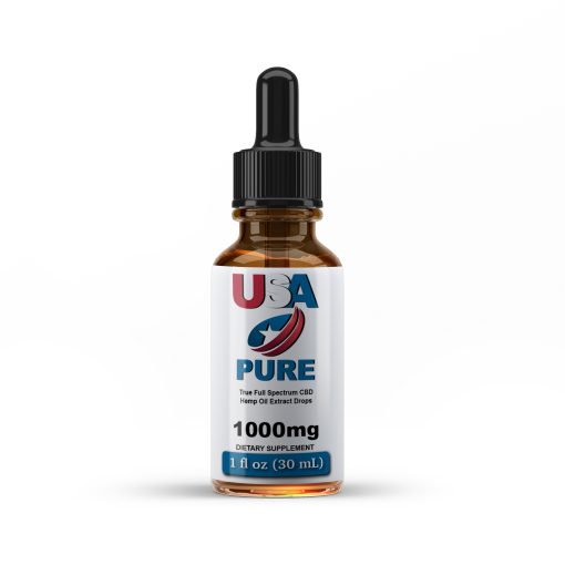 1000mg Full Spectrum CBD Oil - USA Pure CBD Bottle