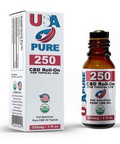 Topical CBD Oil 250mg - USA Pure CBD Box Bottle