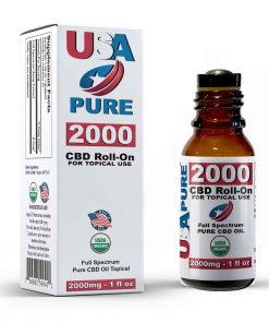 Topical CBD Oil 2000mg - USA Pure CBD Box Bottle